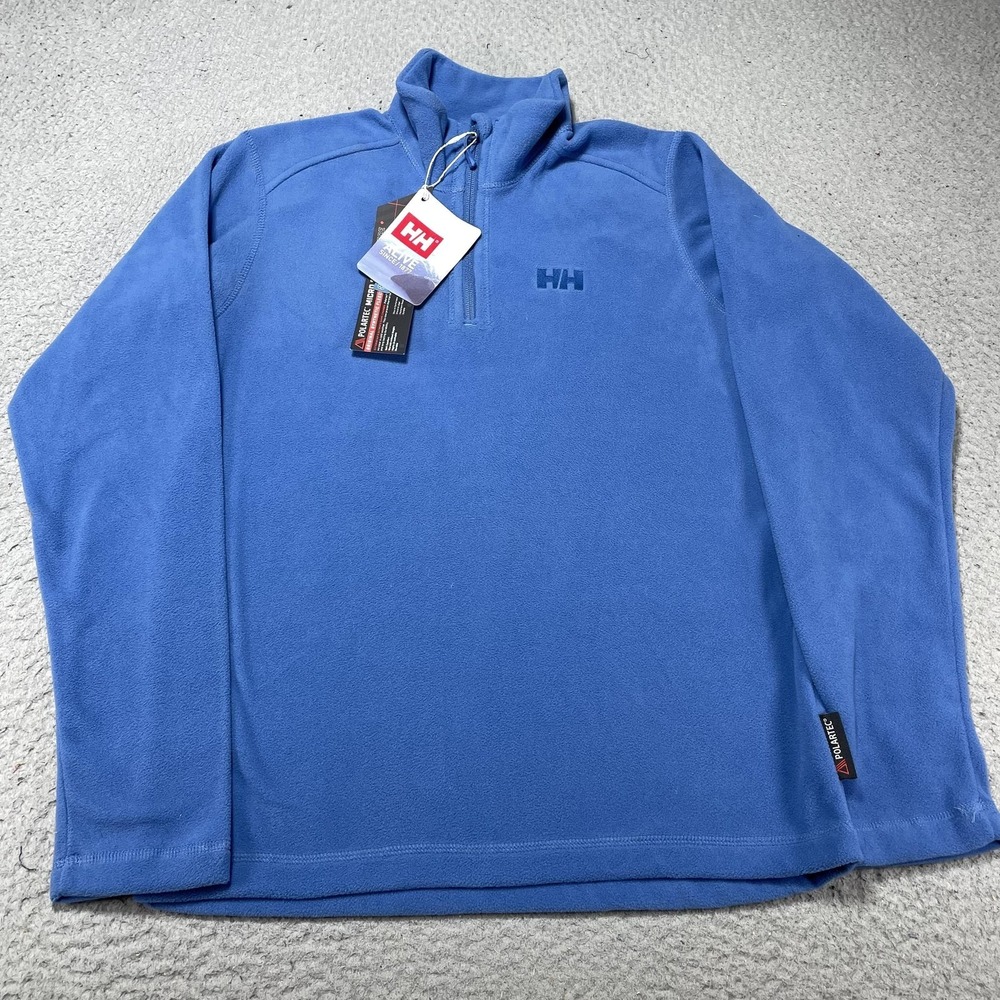 Helly Hansen Pullover Mens Small Blue Polartec‎ Fleece 1/4 Zip ILYA 2024 Sailing